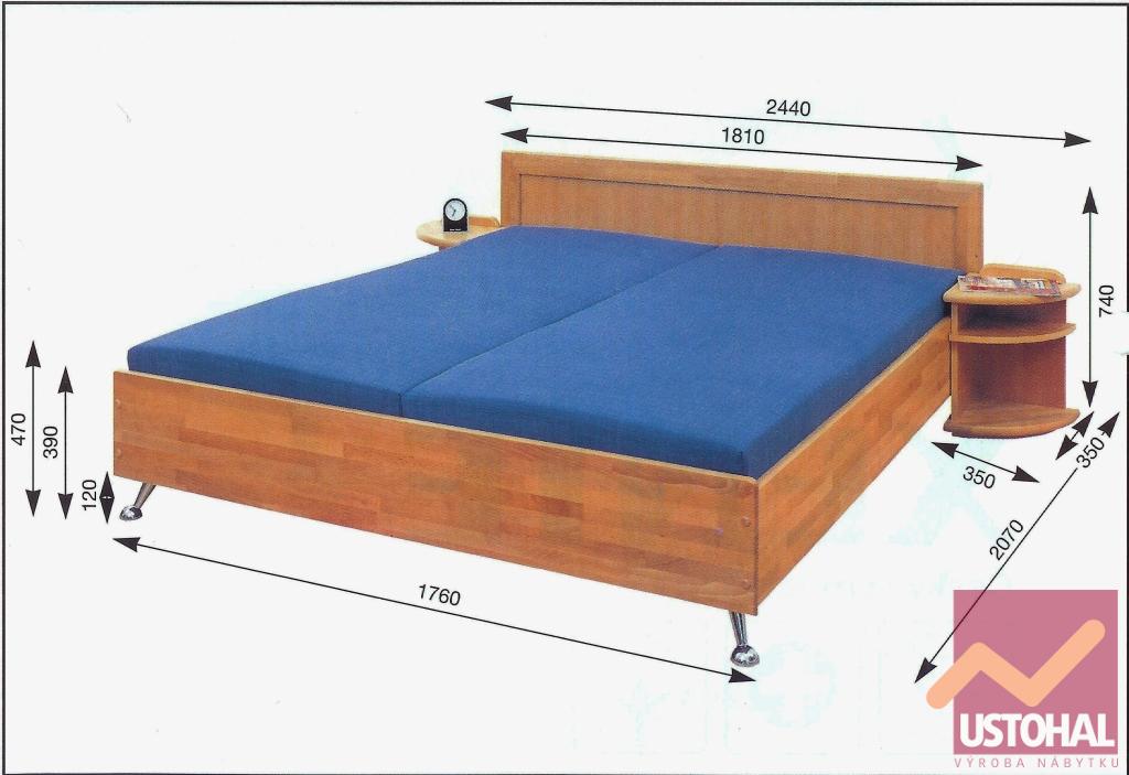 Xenie dřevěná postel z masivu